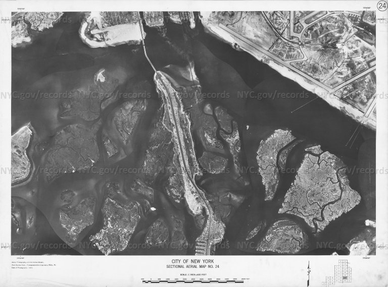 Sectional Aerial Map of the City of New York
